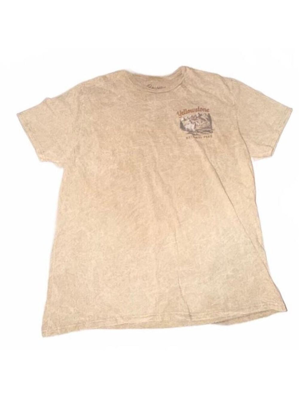 Bowery Supply Co. XL Beige Yellowstone National Park Graphic T-Shirt